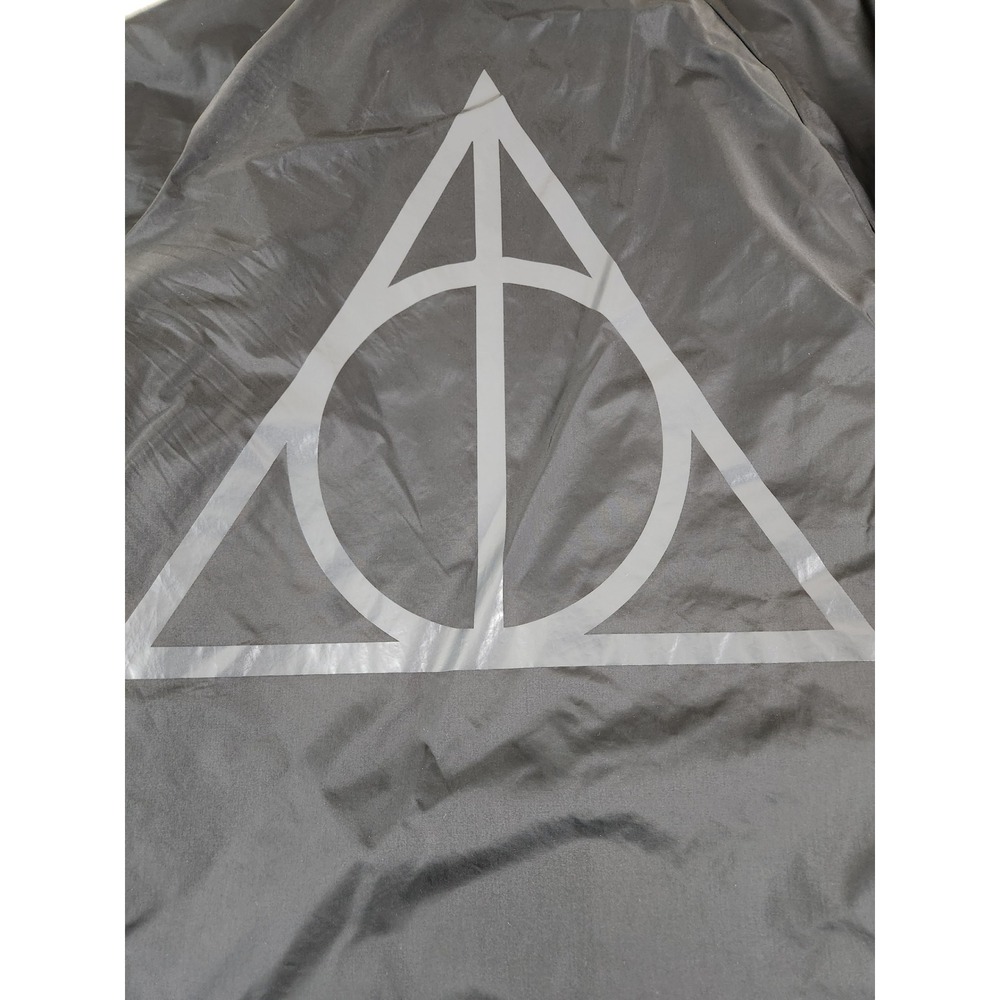 Vans Harry Potter  Deathly Hallows Coach Jacket Black Size Large Snap Button - Picture 8 of 11